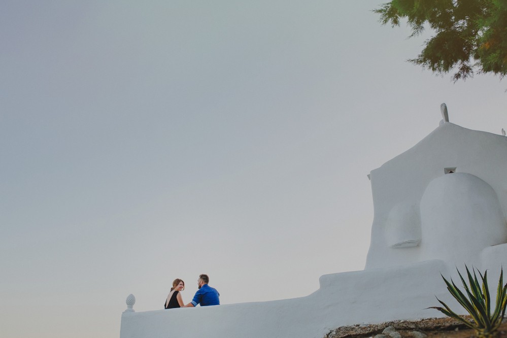 Greece  Mykonos pre-wedding photoshoot  