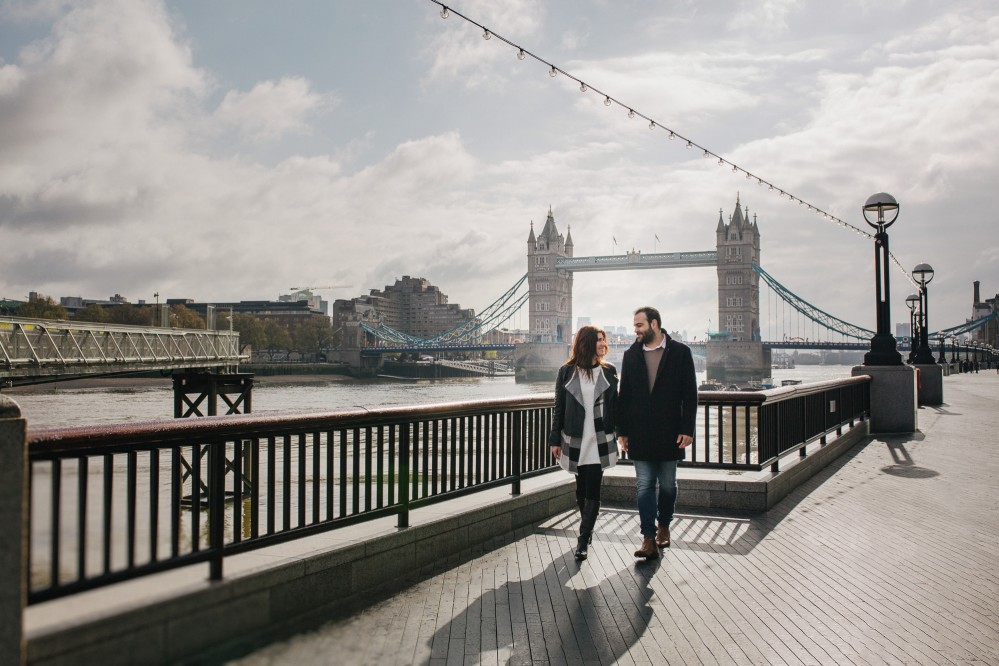 Pre-Wedding photoshoot in London - Nafsika & Spyros